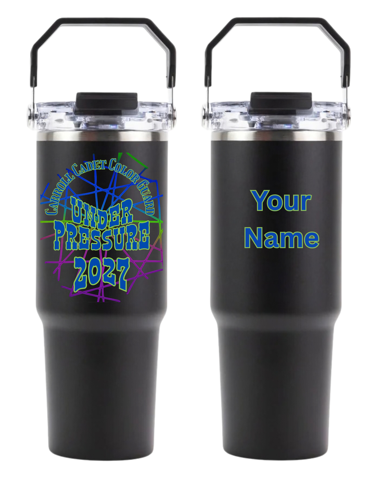 Black 30 Oz Leak Proof Tumbler