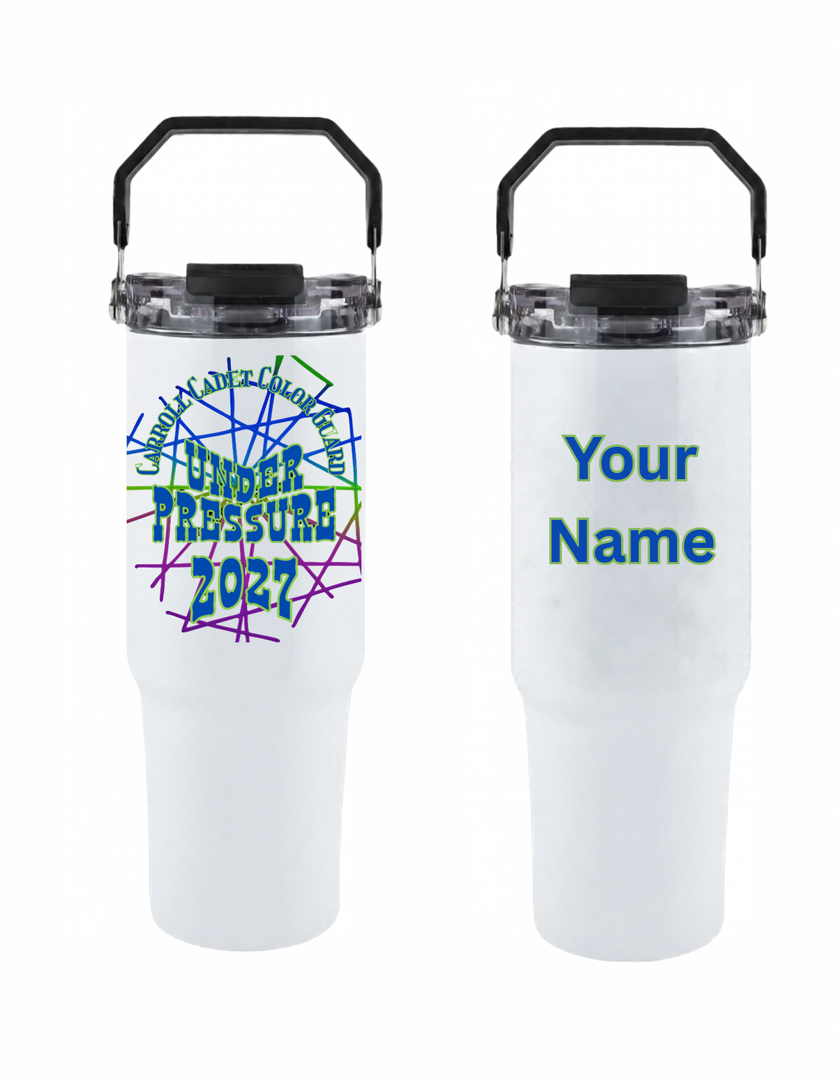 White 30 Oz Leak Proof Tumbler
